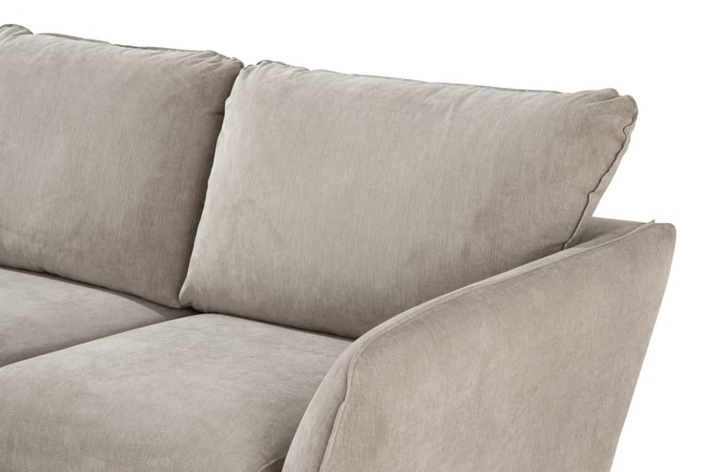 Trend Lyx 3-seter Divansofa Venstre - Beige/Eik - Møbler - Sofaer - Sofaer med sjeselong - 4 seters sofa med divan