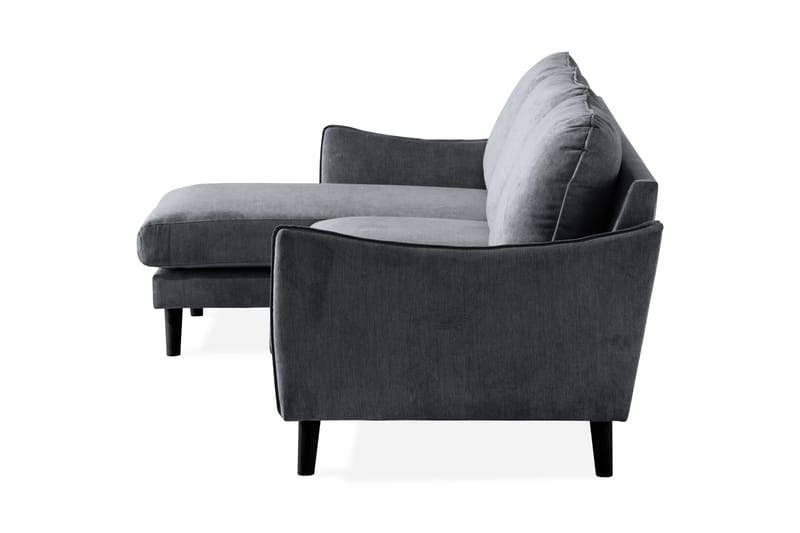 Trend Lyx 3-seter Divansofa Venstre - Mørkegrå - Møbler - Sofaer - Sofaer med sjeselong - 4 seters sofa med divan
