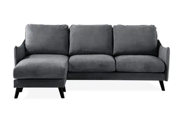 Trend Lyx 3-seter Divansofa Venstre - Mørkegrå - Møbler - Sofaer - Sofaer med sjeselong - 4 seters sofa med divan
