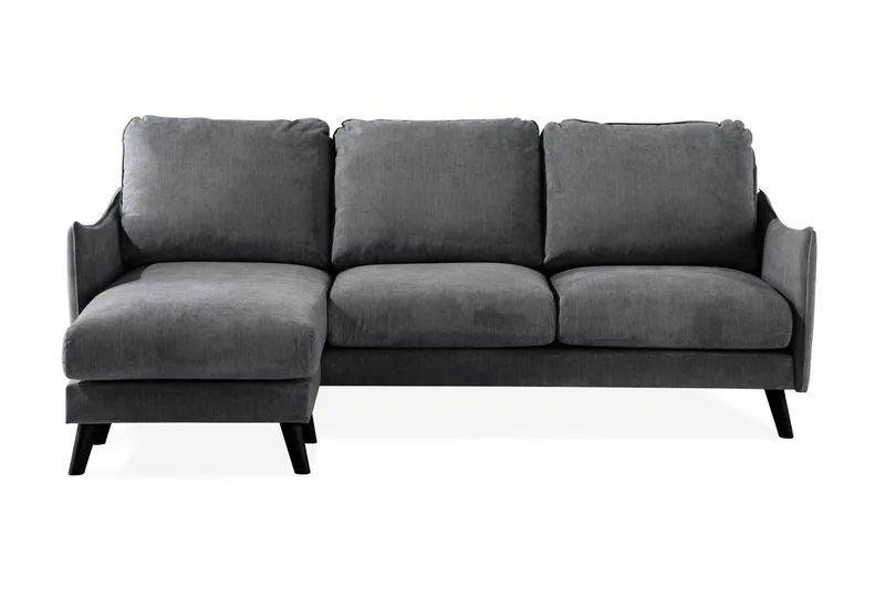 Trend Lyx 3-seter Divansofa Venstre - Mørkegrå - Møbler - Sofaer - Sofaer med sjeselong - 4 seters sofa med divan