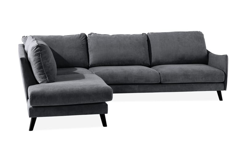 Trend Lyx 3-seter Divansofa Venstre - Mørkegrå - Møbler - Sofaer - Sofaer med sjeselong - 4 seters sofa med divan