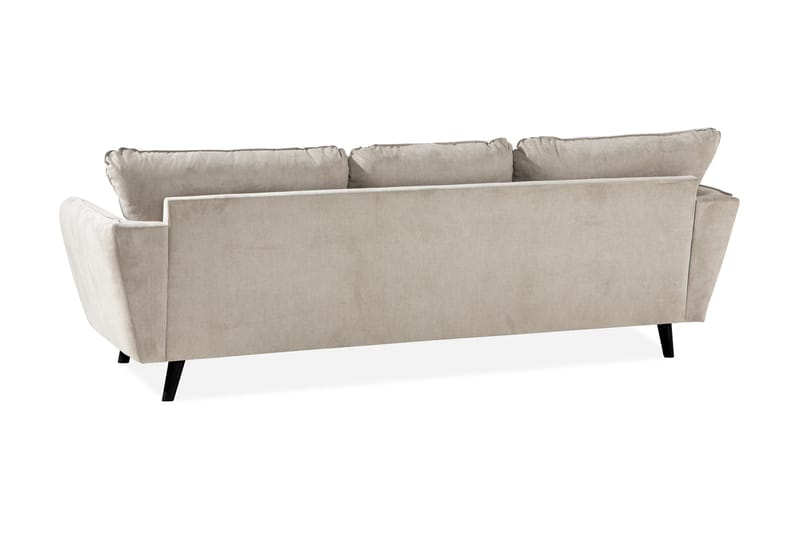 Trend Lyx 3-seter Venstrevendt L-formet Divansofa i Stoff - Beige - Møbler - Sofaer - Sofaer med sjeselong - 4 seters sofa med divan
