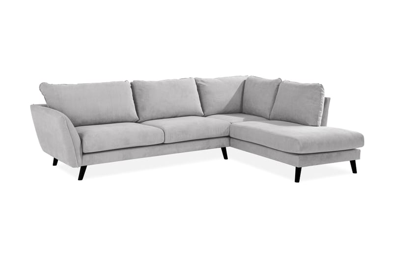 Trend Lyx 3-seter Venstrevendt L-formet Divansofa i Stoff - Beige - Møbler - Sofaer - Sofaer med sjeselong - 4 seters sofa med divan