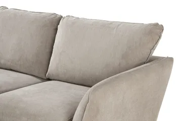 Trend Lyx 3-seter Venstrevendt L-formet Divansofa i Stoff - Beige - Møbler - Sofaer - Sofaer med sjeselong - 4 seters sofa med divan