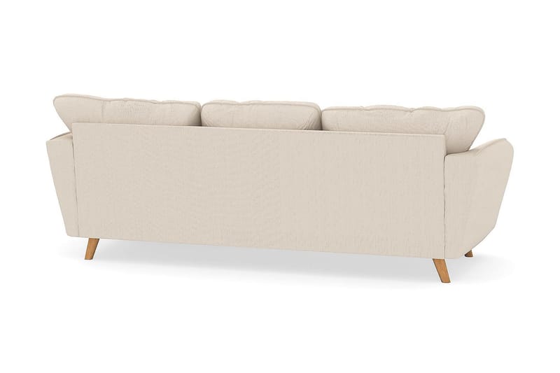 Trend Lyx 3-seters Høyrevendt L-formet Sjeselongsofa i Manchester - Beige - Møbler - Sofaer - Sofaer med sjeselong - 4 seters sofa med divan