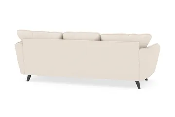 Trend Lyx 3-seters Høyrevendt L-formet Sjeselongsofa i Manchester - Beige - Møbler - Sofaer - Sofaer med sjeselong - 4 seters sofa med divan