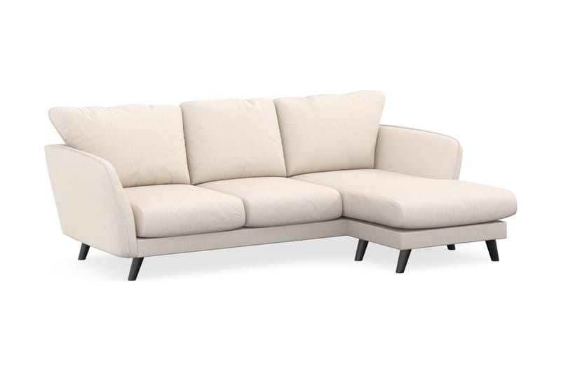 Trend Lyx 3-seters Høyrevendt L-formet Sjeselongsofa i Manchester - Beige - Møbler - Sofaer - Sofaer med sjeselong - 4 seters sofa med divan