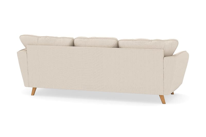 Trend Lyx 3-seters Høyrevendt L-formet Sjeselongsofa i Manchester - Beige - Møbler - Sofaer - Sofaer med sjeselong - 4 seters sofa med divan