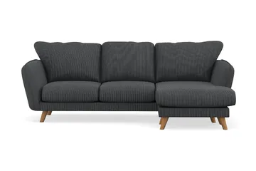 Trend Lyx 3-seters Høyrevendt L-formet Sjeselongsofa i Manchester