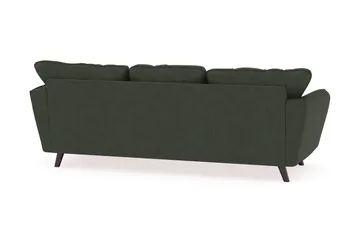 Trend Lyx 3-seters Høyrevendt L-formet Sjeselongsofa i Manchester - Mørkegrønn - Møbler - Sofaer - Sofaer med sjeselong - 4 seters sofa med divan