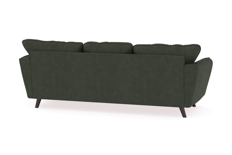 Trend Lyx 3-seters Høyrevendt L-formet Sjeselongsofa i Manchester - Mørkegrønn - Møbler - Sofaer - Sofaer med sjeselong - 4 seters sofa med divan