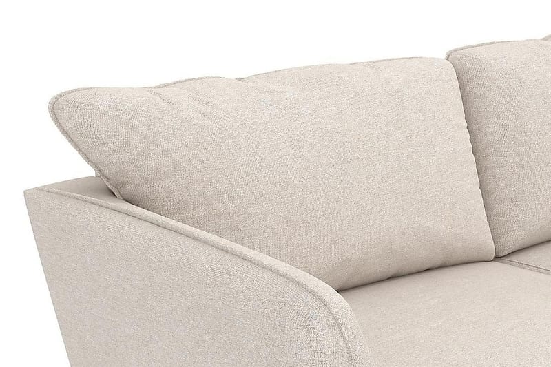 Trend Lyx 3-seters Høyrevendt L-formet Sjeselongsofa i Stoff - Beige - Møbler - Sofaer - Sofaer med sjeselong - 4 seters sofa med divan