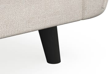 Trend Lyx 3-seters Høyrevendt L-formet Sjeselongsofa i Stoff - Beige - Møbler - Sofaer - Sofaer med sjeselong - 4 seters sofa med divan