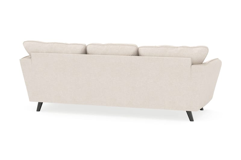 Trend Lyx 3-seters Høyrevendt L-formet Sjeselongsofa i Stoff - Beige - Møbler - Sofaer - Sofaer med sjeselong - 4 seters sofa med divan