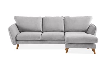 Trend Lyx 3-seters Høyrevendt L-formet Sjeselongsofa i Stoff