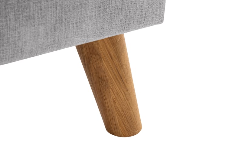 Trend Lyx 3-seters Høyrevendt L-formet Sjeselongsofa i Stoff - Lys grå - Møbler - Sofaer - Sofaer med sjeselong - 4 seters sofa med divan
