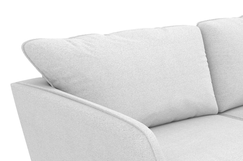 Trend Lyx 3-seters Høyrevendt L-formet Sjeselongsofa i Stoff - Lys grå - Møbler - Sofaer - Sofaer med sjeselong - 4 seters sofa med divan