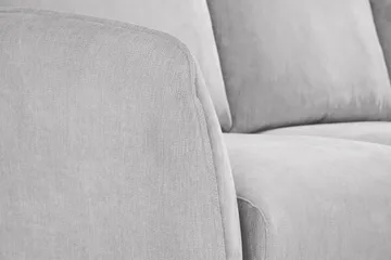 Trend Lyx 3-seters Høyrevendt L-formet Sjeselongsofa i Stoff - Lys grå - Møbler - Sofaer - Sofaer med sjeselong - 4 seters sofa med divan