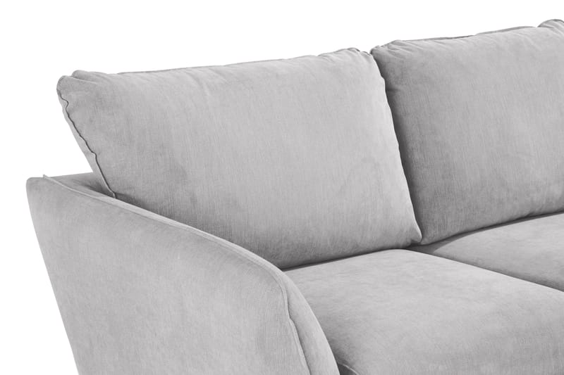 Trend Lyx 3-seters Høyrevendt L-formet Sjeselongsofa i Stoff - Lys grå - Møbler - Sofaer - Sofaer med sjeselong - 4 seters sofa med divan