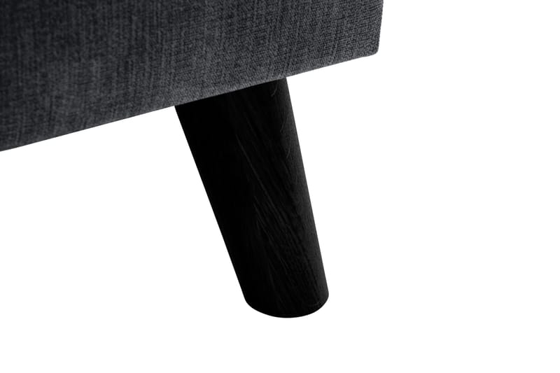 Trend Lyx 3-seters Høyrevendt L-formet Sjeselongsofa i Stoff - Mørk grå - Møbler - Sofaer - Sofaer med sjeselong - 4 seters sofa med divan