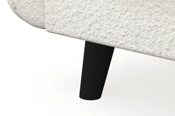 Trend Lyx 3-seters Venstrevendt L-formet Sjeselongsofa i Bouclé - Hvit - Møbler - Sofaer - Sofaer med sjeselong - 4 seters sofa med divan