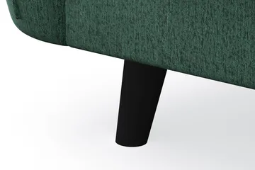 Trend Lyx 3-seters Venstrevendt L-formet Sjeselongsofa i Fløyel - Mørkegrønn - Møbler - Sofaer - Sofaer med sjeselong - 4 seters sofa med divan