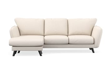 Trend Lyx 3-seters Venstrevendt L-formet Sjeselongsofa i Manchester - Beige - Møbler - Sofaer - Sofaer med sjeselong - 4 seters sofa med divan