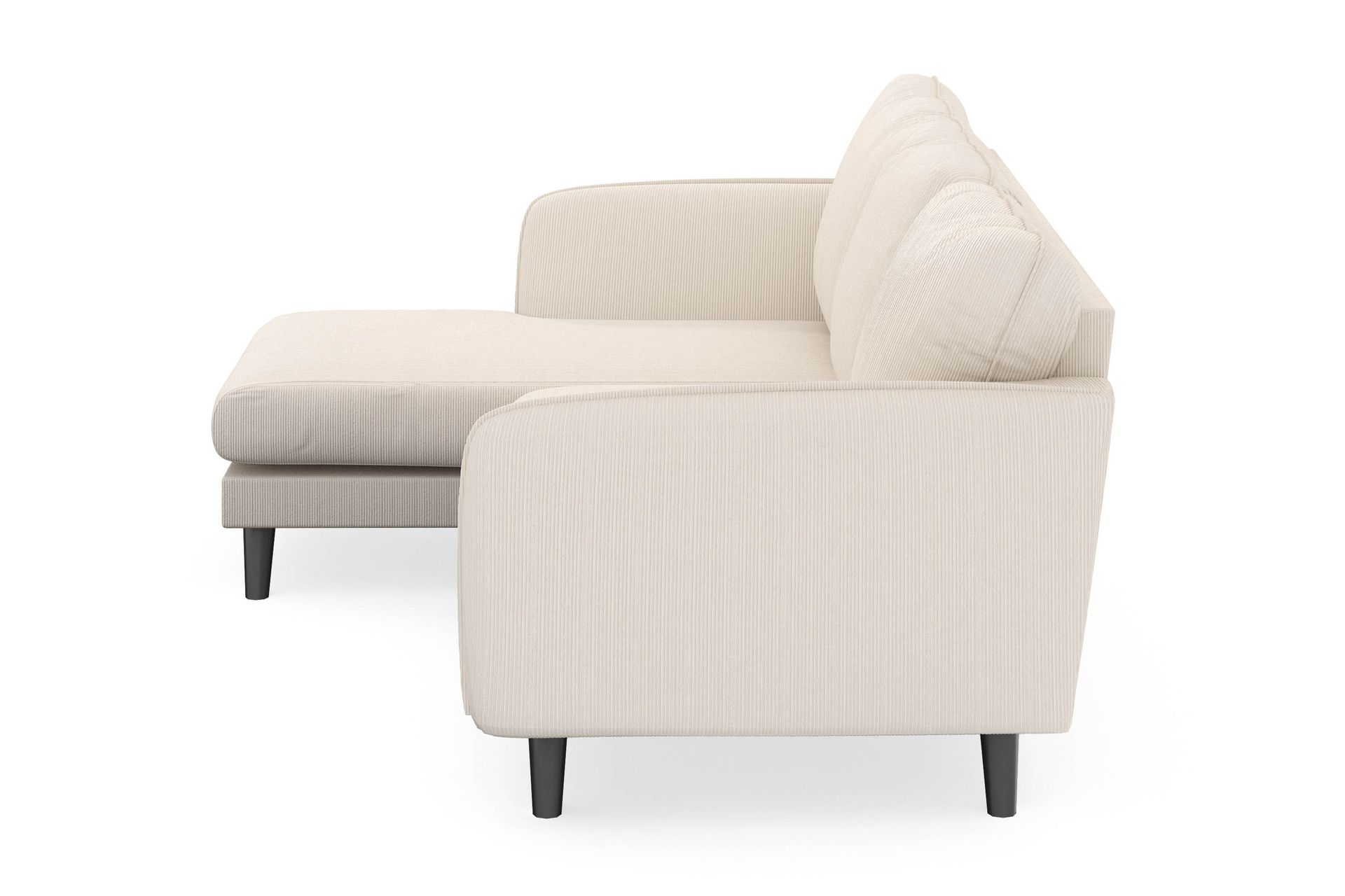 Trend Lyx 3-seters Venstrevendt L-formet Sjeselongsofa i Manchester - Beige - Møbler - Sofaer - Sofaer med sjeselong - 4 seters sofa med divan