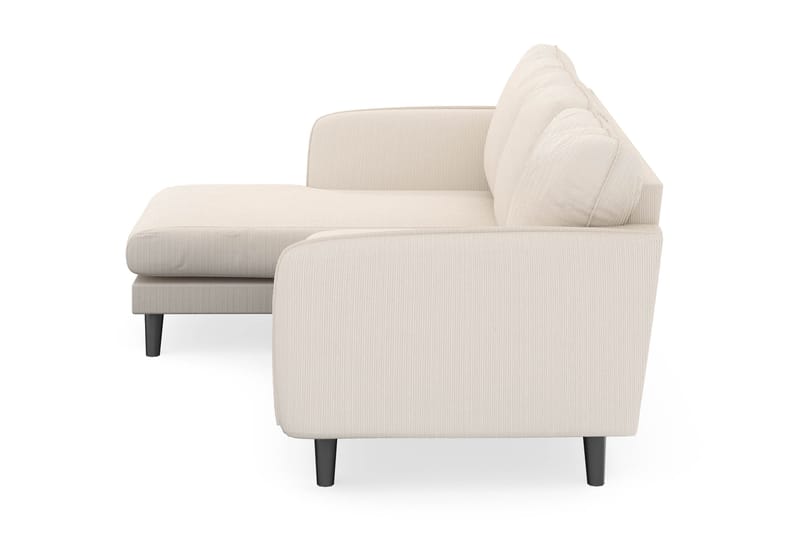 Trend Lyx 3-seters Venstrevendt L-formet Sjeselongsofa i Manchester - Beige - Møbler - Sofaer - Sofaer med sjeselong - 4 seters sofa med divan