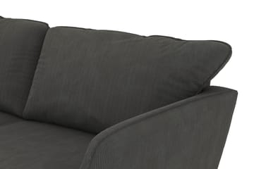 Trend Lyx 3-seters Venstrevendt L-formet Sjeselongsofa i Manchester - Mørk grå - Møbler - Sofaer - Sofaer med sjeselong - 4 seters sofa med divan