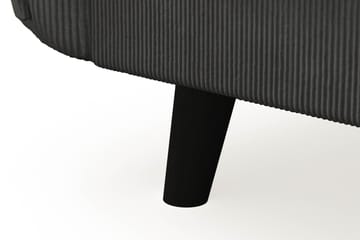 Trend Lyx 3-seters Venstrevendt L-formet Sjeselongsofa i Manchester - Mørk grå - Møbler - Sofaer - Sofaer med sjeselong - 4 seters sofa med divan