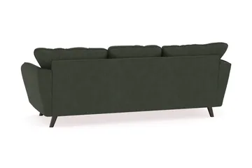 Trend Lyx 3-seters Venstrevendt L-formet Sjeselongsofa i Manchester - Mørkegrønn - Møbler - Sofaer - Sofaer med sjeselong - 4 seters sofa med divan