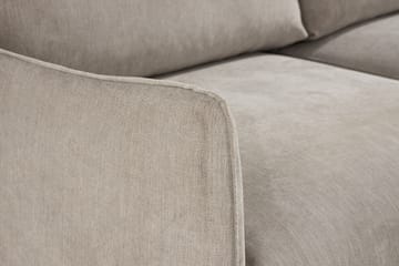 Trend Lyx 3-seters Venstrevendt L-formet Sjeselongsofa i Stoff - Beige - Møbler - Sofaer - Sofaer med sjeselong - 4 seters sofa med divan