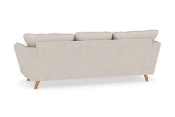 Trend Lyx 3-seters Venstrevendt L-formet Sjeselongsofa i Stoff - Beige - Møbler - Sofaer - Sofaer med sjeselong - 4 seters sofa med divan
