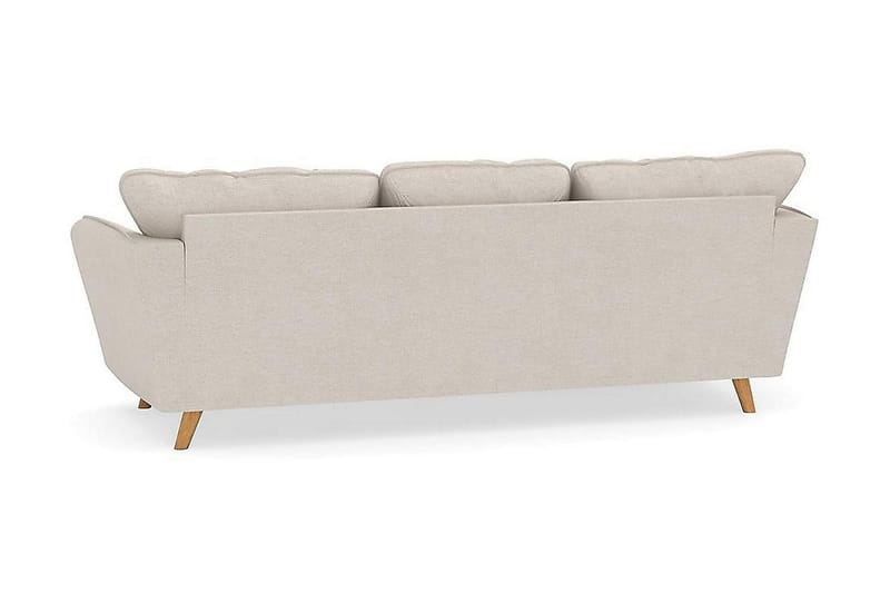 Trend Lyx 3-seters Venstrevendt L-formet Sjeselongsofa i Stoff - Beige - Møbler - Sofaer - Sofaer med sjeselong - 4 seters sofa med divan