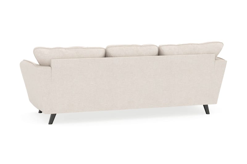 Trend Lyx 3-seters Venstrevendt L-formet Sjeselongsofa i Stoff - Beige - Møbler - Sofaer - Sofaer med sjeselong - 4 seters sofa med divan