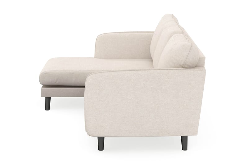 Trend Lyx 3-seters Venstrevendt L-formet Sjeselongsofa i Stoff - Beige - Møbler - Sofaer - Sofaer med sjeselong - 4 seters sofa med divan