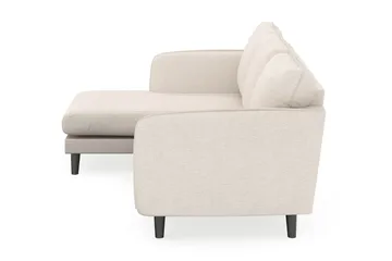 Trend Lyx 3-seters Venstrevendt L-formet Sjeselongsofa i Stoff - Beige - Møbler - Sofaer - Sofaer med sjeselong - 4 seters sofa med divan