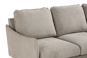 Trend Lyx 3-seters Venstrevendt L-formet Sjeselongsofa i Stoff - Beige - Møbler - Sofaer - Sofaer med sjeselong - 4 seters sofa med divan