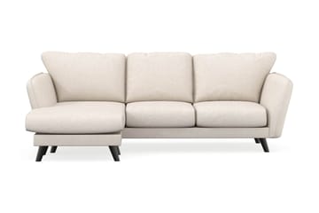 Trend Lyx 3-seters Venstrevendt L-formet Sjeselongsofa i Stoff - Beige - Møbler - Sofaer - Sofaer med sjeselong - 4 seters sofa med divan