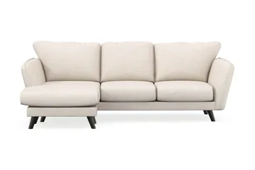 Trend Lyx 3-seters Venstrevendt L-formet Sjeselongsofa i Stoff - Beige - Møbler - Sofaer - Sofaer med sjeselong - 4 seters sofa med divan