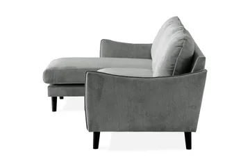 Trend Lyx 3-seters Venstrevendt L-formet Sjeselongsofa i Stoff - Grå - Møbler - Sofaer - Sofaer med sjeselong - 4 seters sofa med divan