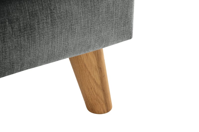 Trend Lyx 3-seters Venstrevendt L-formet Sjeselongsofa i Stoff - Grå - Møbler - Sofaer - Sofaer med sjeselong - 4 seters sofa med divan