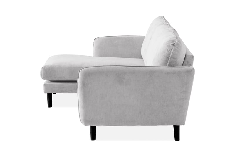 Trend Lyx 3-seters Venstrevendt L-formet Sjeselongsofa i Stoff - Lys grå - Møbler - Sofaer - Sofaer med sjeselong - 4 seters sofa med divan