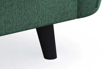 Trend Lyx 4-seters Høyrevendt L-formet Sjeselongsofa i Fløyel - Mørkegrønn - Møbler - Sofaer - Sofaer med sjeselong - 4 seters sofa med divan