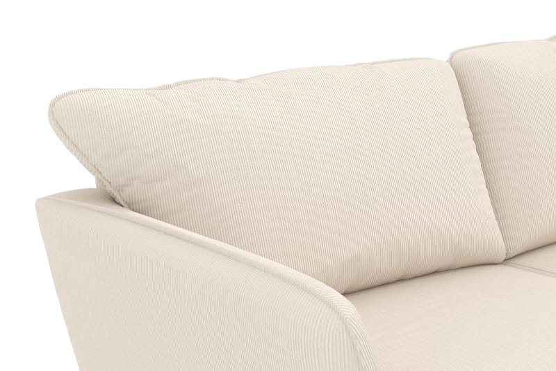 Trend Lyx 4-seters Høyrevendt L-formet Sjeselongsofa i Manchester - Beige - Møbler - Sofaer - Sofaer med sjeselong - 4 seters sofa med divan