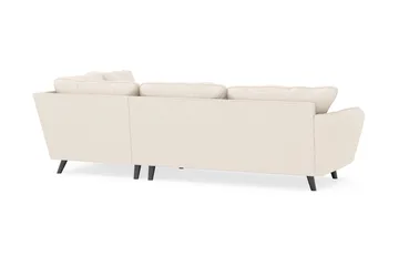 Trend Lyx 4-seters Høyrevendt L-formet Sjeselongsofa i Manchester - Beige - Møbler - Sofaer - Sofaer med sjeselong - 4 seters sofa med divan