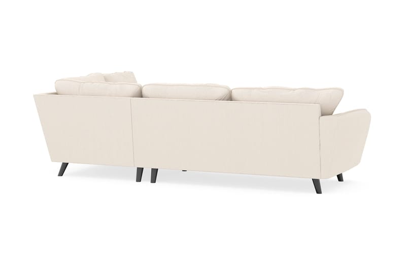Trend Lyx 4-seters Høyrevendt L-formet Sjeselongsofa i Manchester - Beige - Møbler - Sofaer - Sofaer med sjeselong - 4 seters sofa med divan