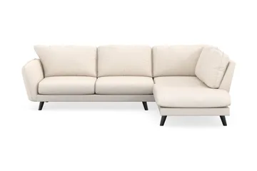 Trend Lyx 4-seters Høyrevendt L-formet Sjeselongsofa i Manchester - Beige - Møbler - Sofaer - Sofaer med sjeselong - 4 seters sofa med divan