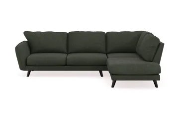 Trend Lyx 4-seters Høyrevendt L-formet Sjeselongsofa i Manchester - Mørkegrønn - Møbler - Sofaer - Sofaer med sjeselong - 4 seters sofa med divan